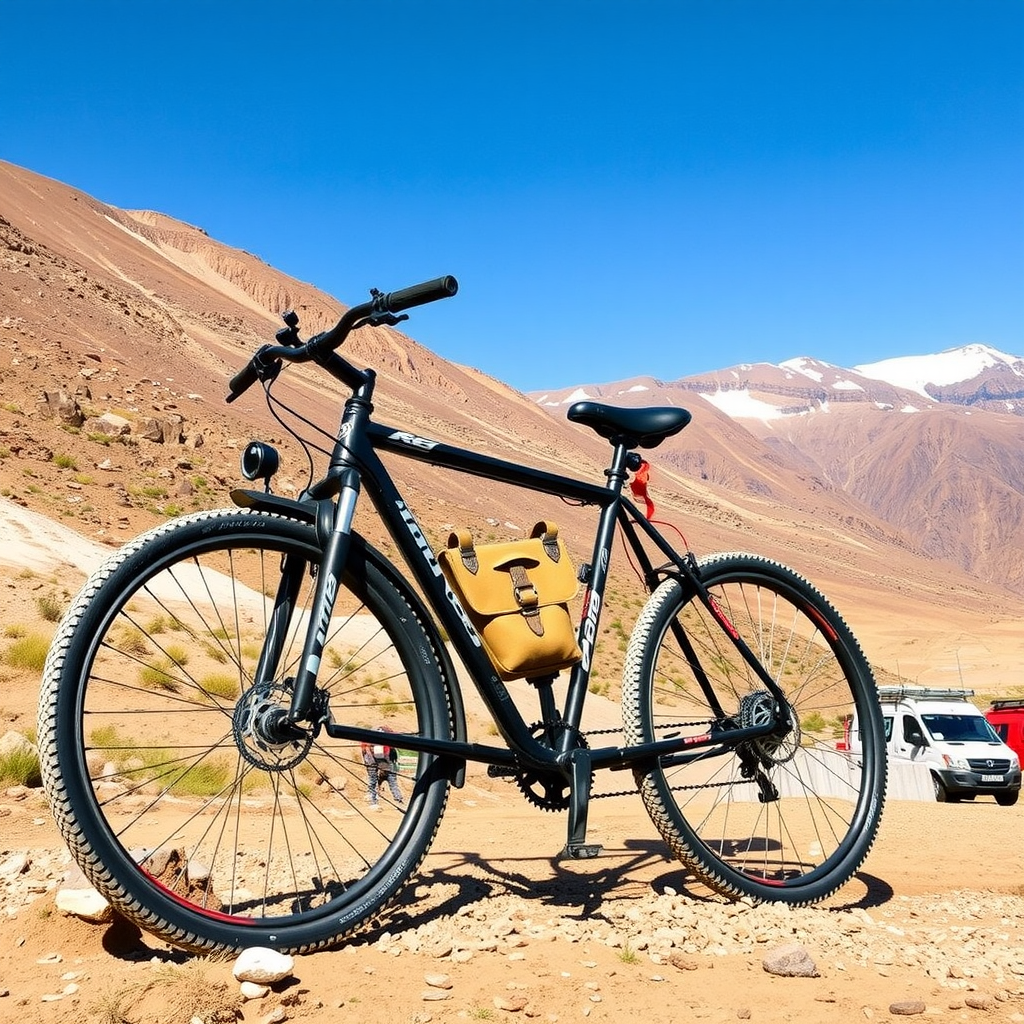 High-quality mountain bikes available for rent, perfect for exploring rugged terrain and mountain trails in Kyrgyzstan